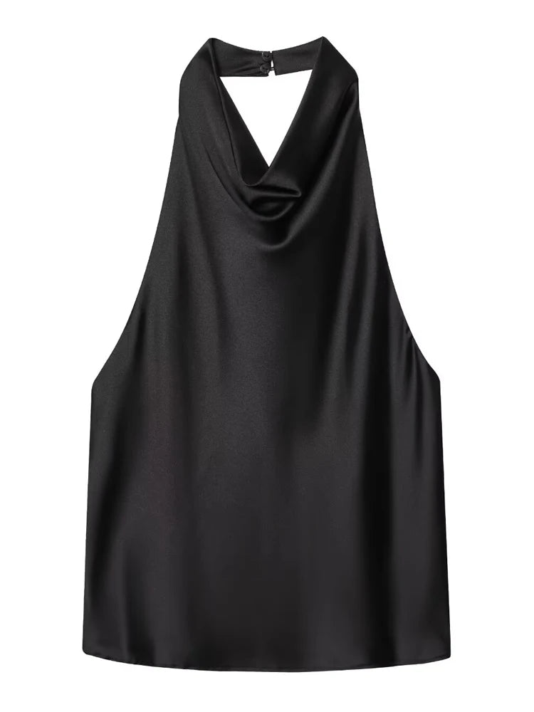 Top Halter "Satin Elegance"