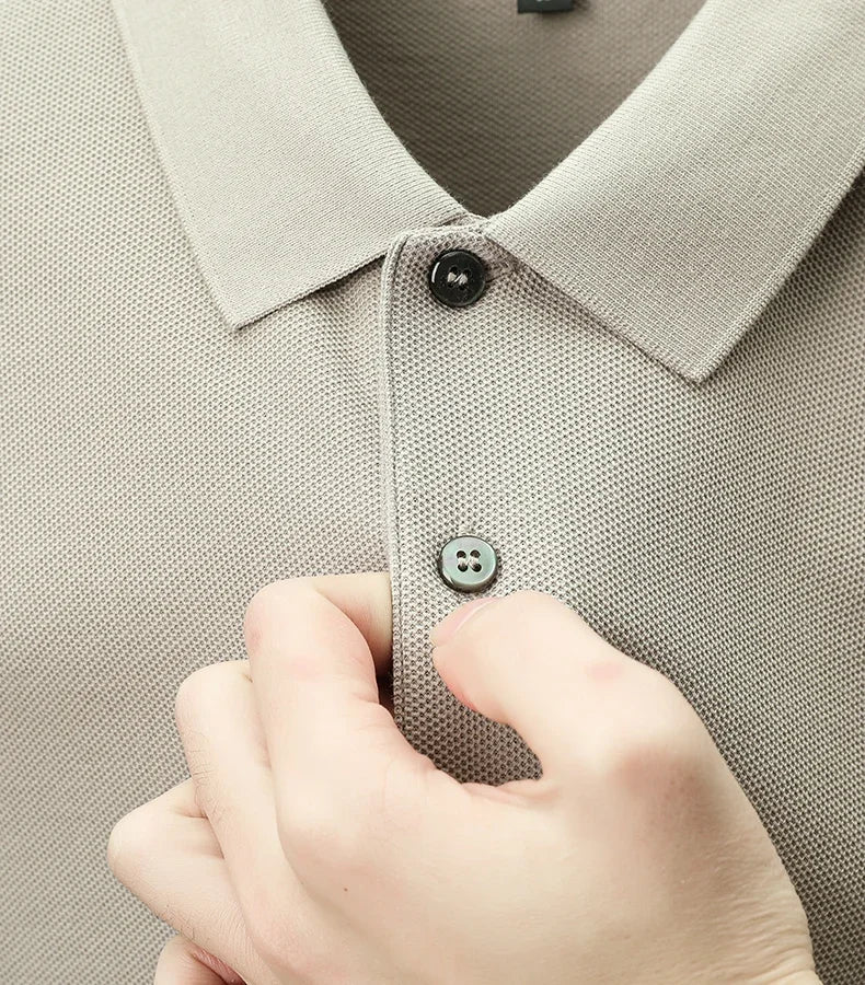 Polo "Signature" de Algodón Texturizado