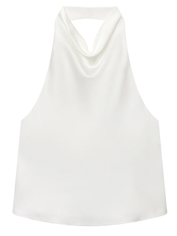 Top Halter "Satin Elegance"