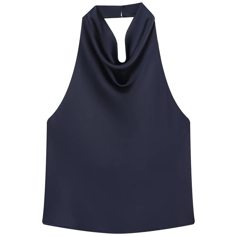 Top Halter "Satin Elegance"