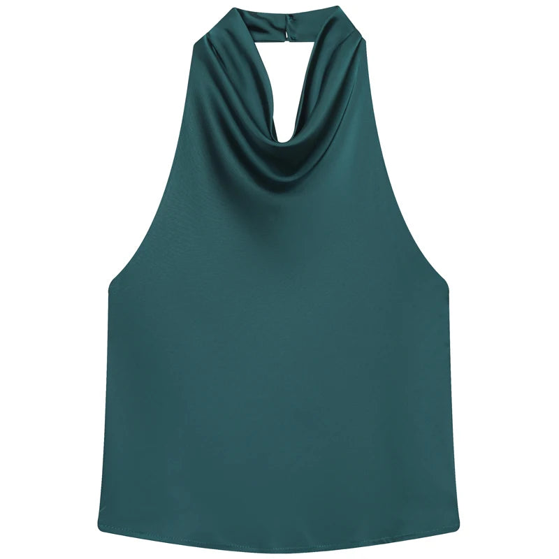Top Halter "Satin Elegance"