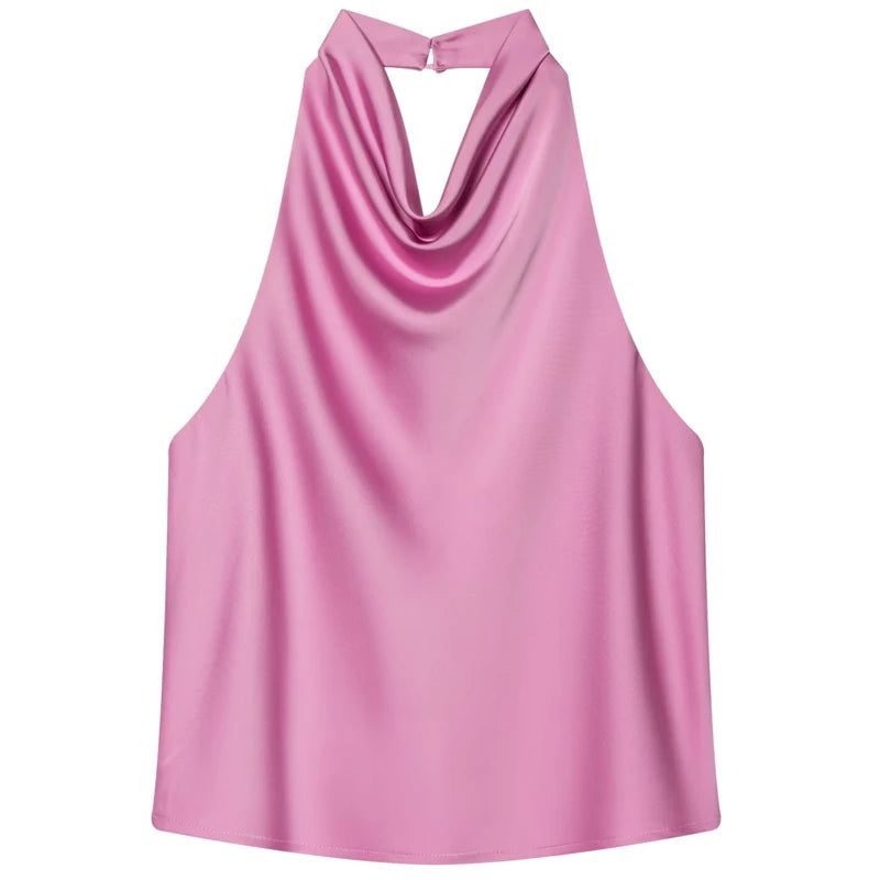 Top Halter "Satin Elegance"