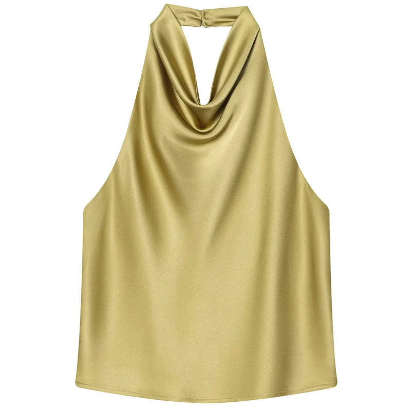 Top Halter "Satin Elegance"
