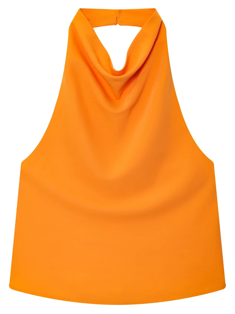 Top Halter "Satin Elegance"