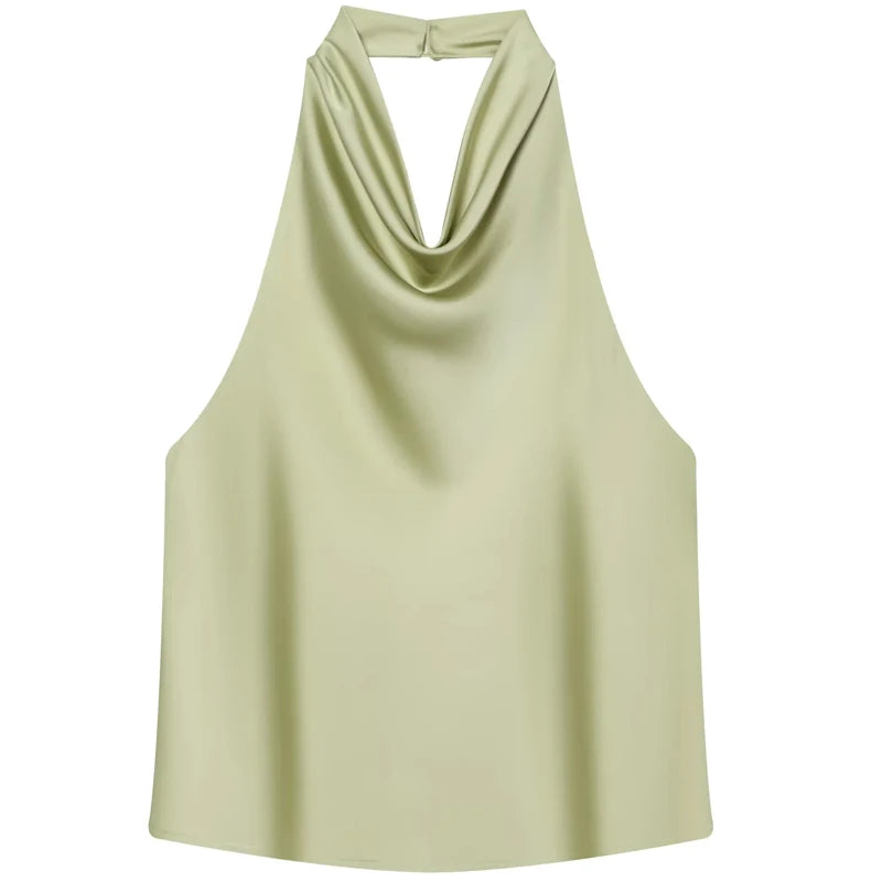 Top Halter "Satin Elegance"