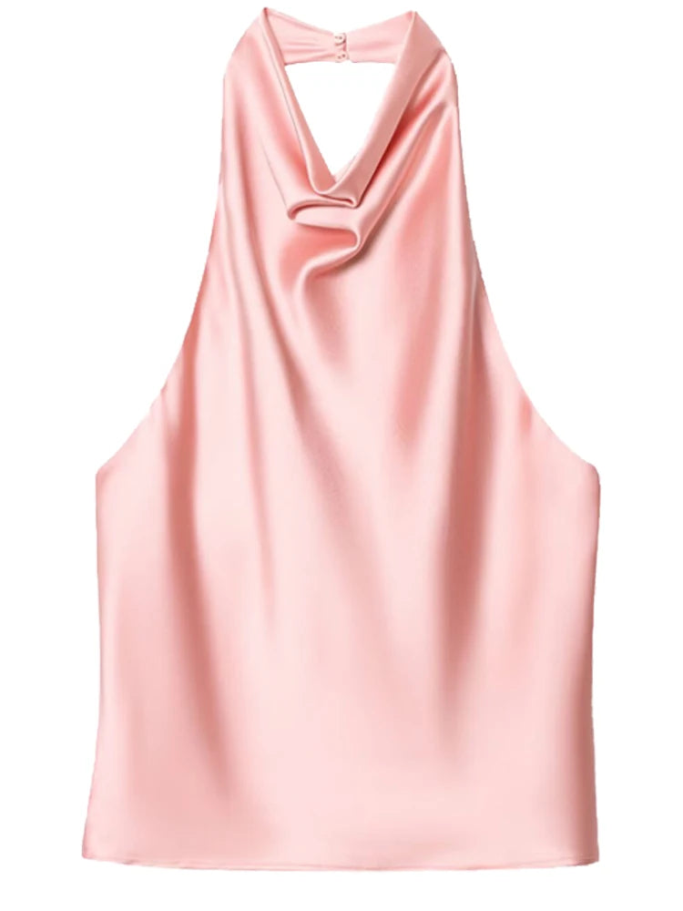 Top Halter "Satin Elegance"