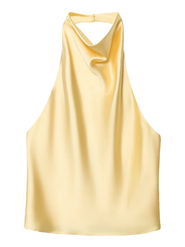 Top Halter "Satin Elegance"